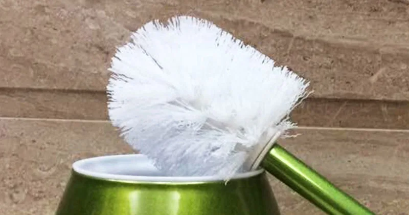 Green toilet brush holder 2