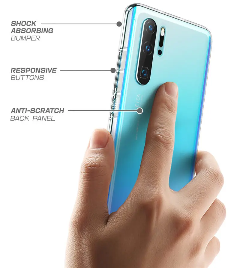 SUP чехол для huawei P30 Pro Чехол 6,4"( выпуск) UB стиль противоударный Премиум гибридный защитный бампер из ТПУ+ прозрачный чехол из поликарбоната