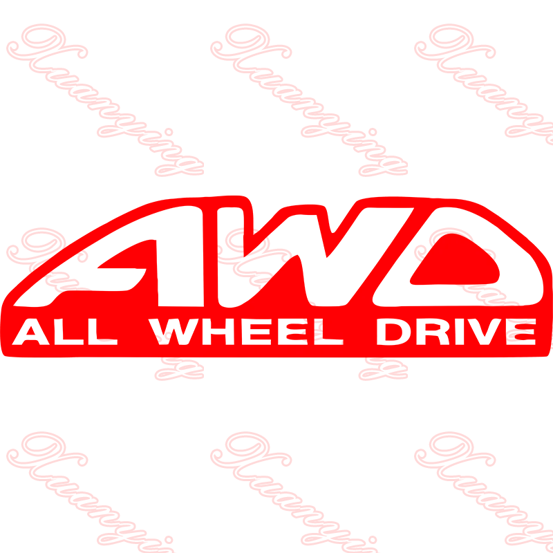 

AWD ALL WHEEL DRIVE vinyl car / van graphic decal stickers any colour