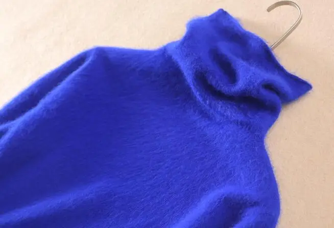 Новинка, модный пушистый женский кашемировый свитер, женский 100 чистый норковый кашемировый свитер и пуловеры,, WSR191