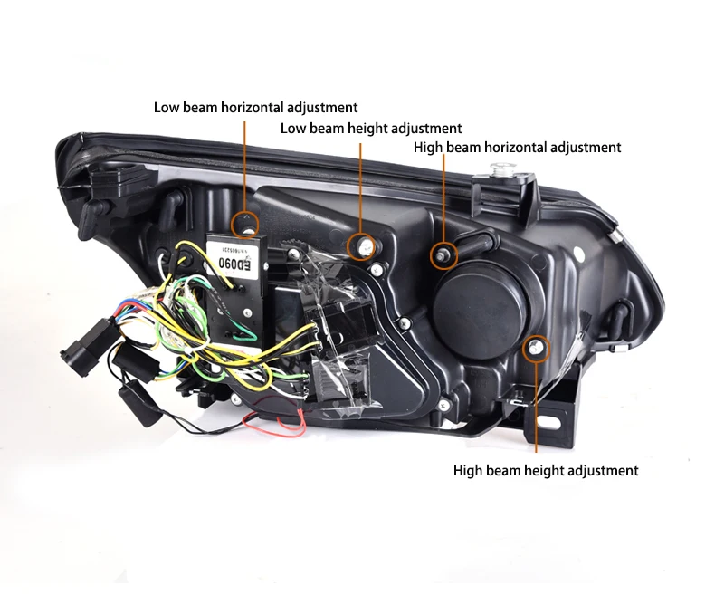 Для BMW E60 5 серии 520 525 528 530 535 540 светодио дный Ангельские глазки фара в сборе 2005-2010 год