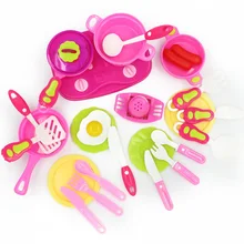 Детские развивающие игрушки для моделирования, игровой набор, посуда, кухонная утварь и кухонная сковорода, Обучающие принадлежности для детского сада