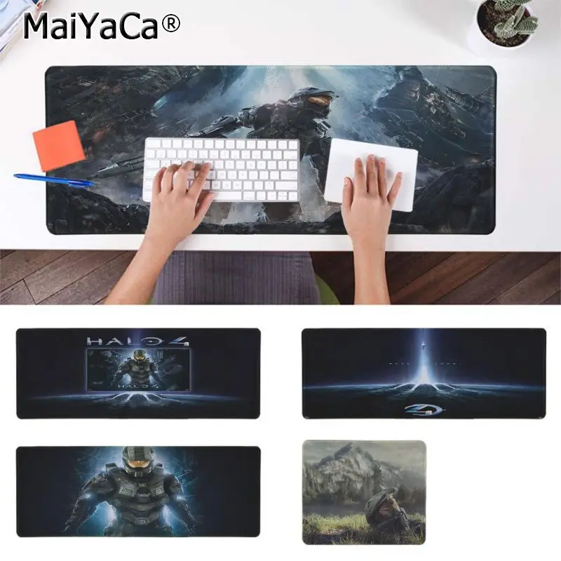 

Maiyaca In Stocked Halo 4 Master Chiefs Armor Gamer Speed Mice Retail Small Rubber Mousepad Rubber PC Computer Gaming mousepad