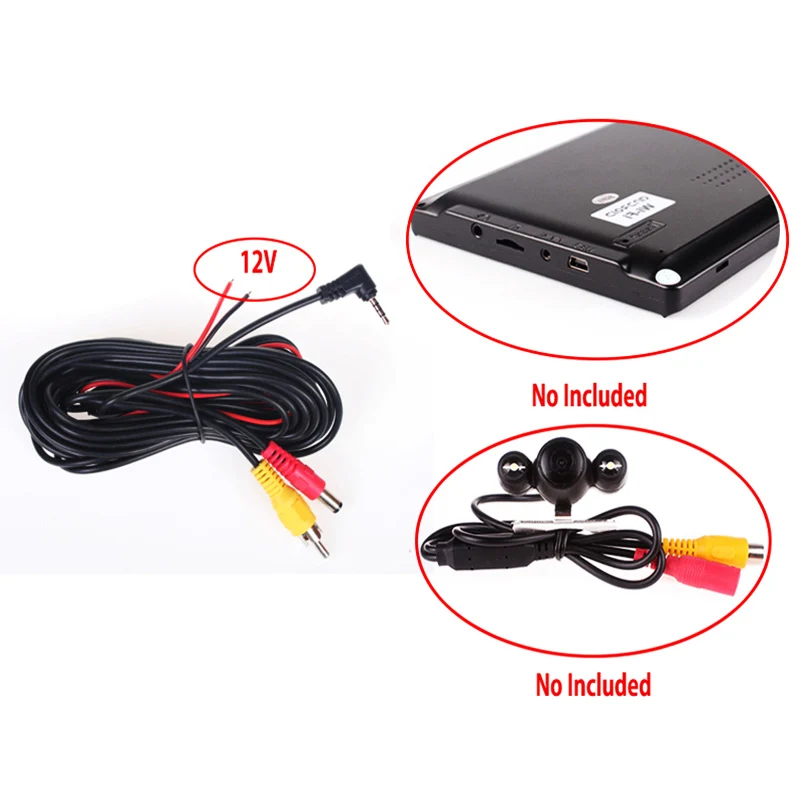 Видеокабель iaotuGo для GPS навигатора 6 м 2 5 мм 4 контакта|cable for|cable for cameracable video rca |