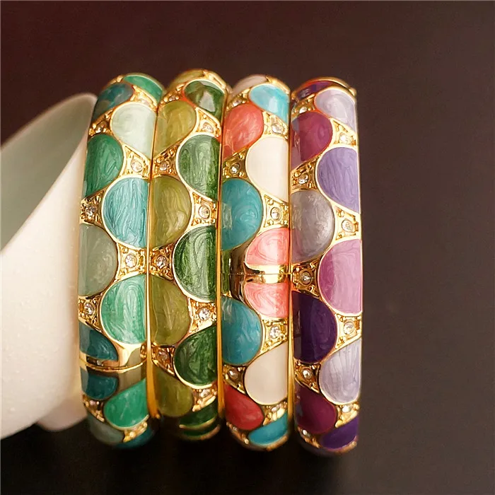 Женский эмалированный браслет высокого качества|bangle bracelet|ethnic banglebracelet enamel |
