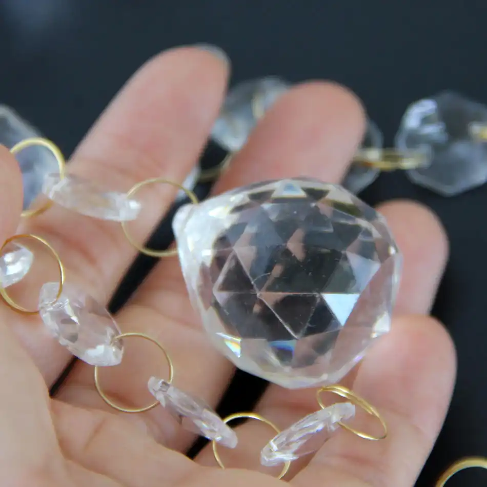 acrylic crystal beads for chandeliers