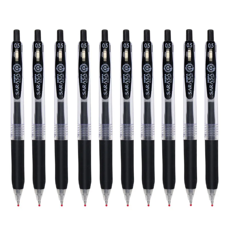 Гелевая ручка Zebra jj15 гелевая zebra японская для студентов черная 0 5 мм 10 шт./лот |