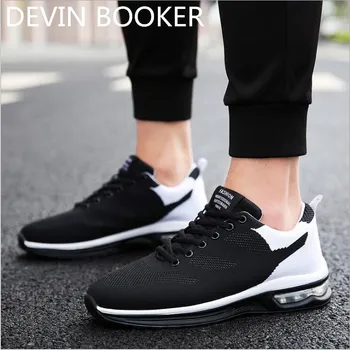 

New listing hot sale summer Flying line men Breathable running shoes sneakers