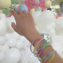 1 шт силиконовый резиновый браслет ID браслеты гибкий браслет Спортивный Повседневный браслет для женщин Мужская одежда