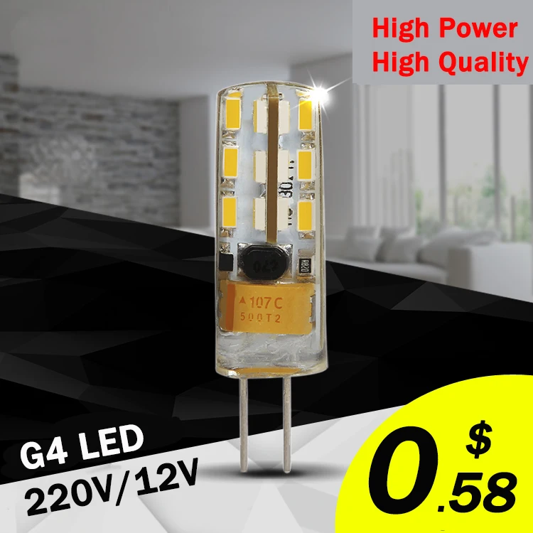 

new dimmable g4 led Lamp High Power SMD3014 3W 4w 6W 7w DC AC 12V 220v Replace 10w 30W halogen lamp 360 Beam Angle LED Bulb lamp