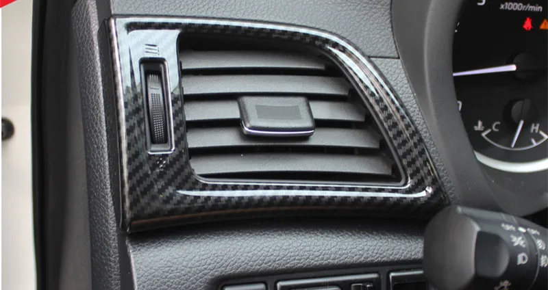 Боковая Выходная крышка декоративная боковая вентиляционная наклейка автомобильная вентиляционная крышка Панель рамка Автомобильные аксессуары для Nissan Sentra 2013