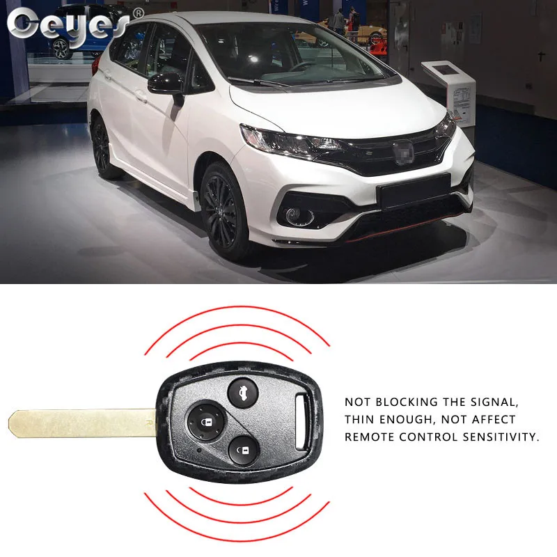 Car carbon fiber key cover for HONDA (4)