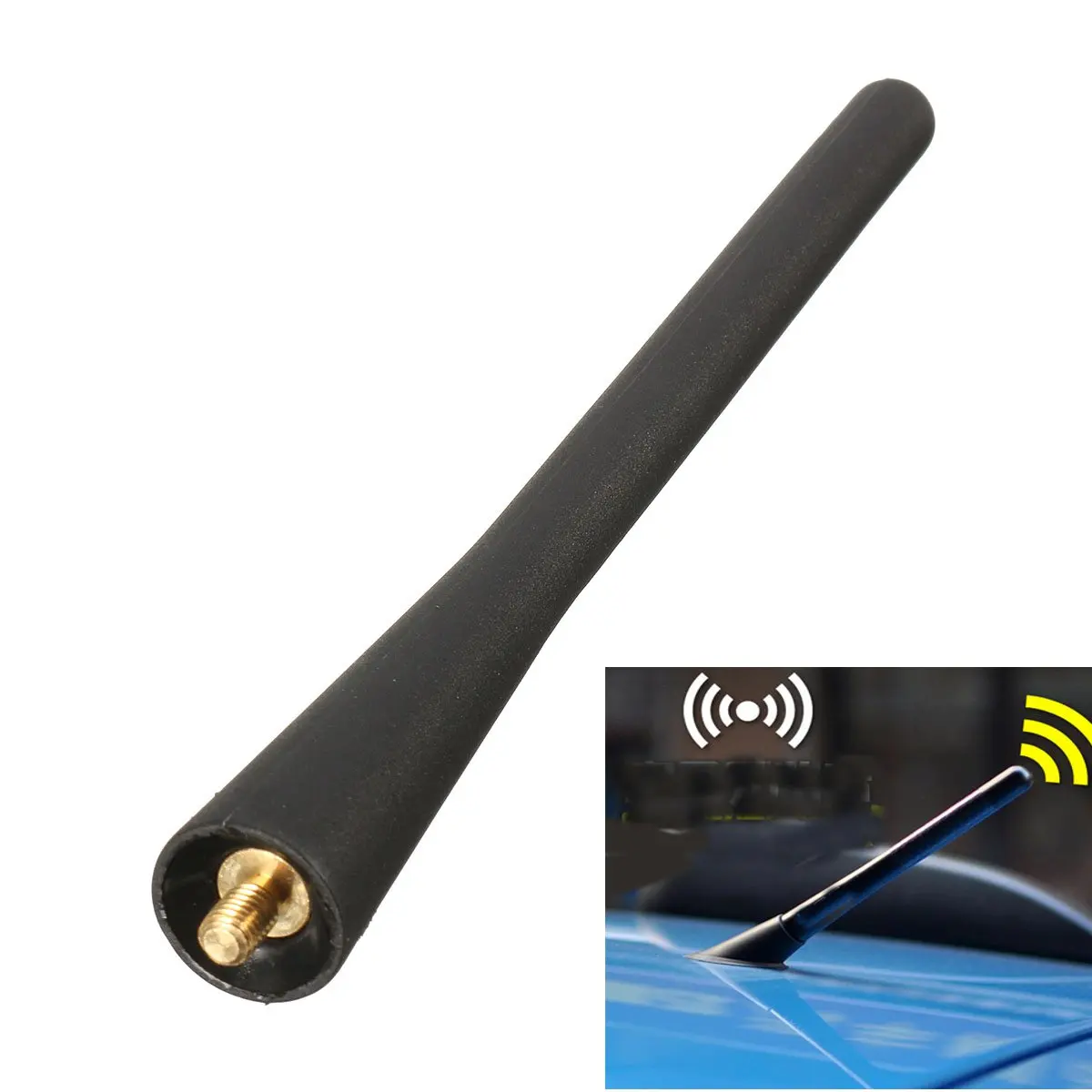 Buy 7 Inch Black Car Antenna Aerial Mast Short Stubby