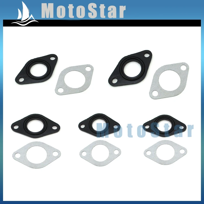 5x 20mm Carburetor Manifold Intake Pipe Carb Gasket Spacer Seal For Pit