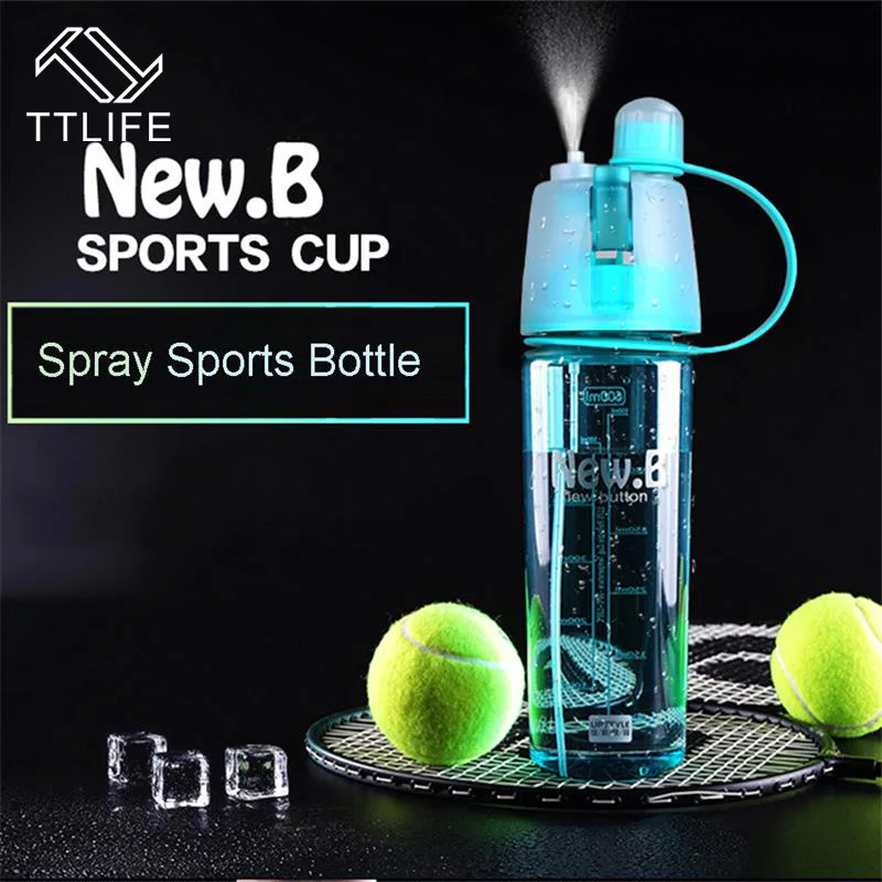 Buy TTLIFE Creative Portable Plastic Sports Spray Water Bottle for Outdoor