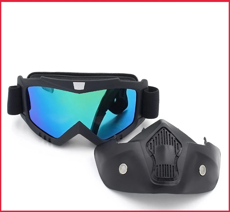 Мотоциклетный шлем Защита для глаз уход за кожей лица щит ветрозащитный очки съемная теплая Moto солнцезащитные женщин сноуборд