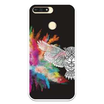 

Stand case costume drawing Owl WP006 for Huawei Y6 2018