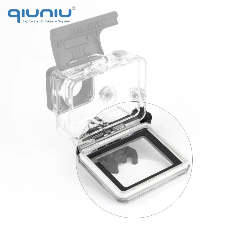 Аксессуары QIUNIU для GoPro прозрачный водонепроницаемый Сенсорный Экран Задняя
