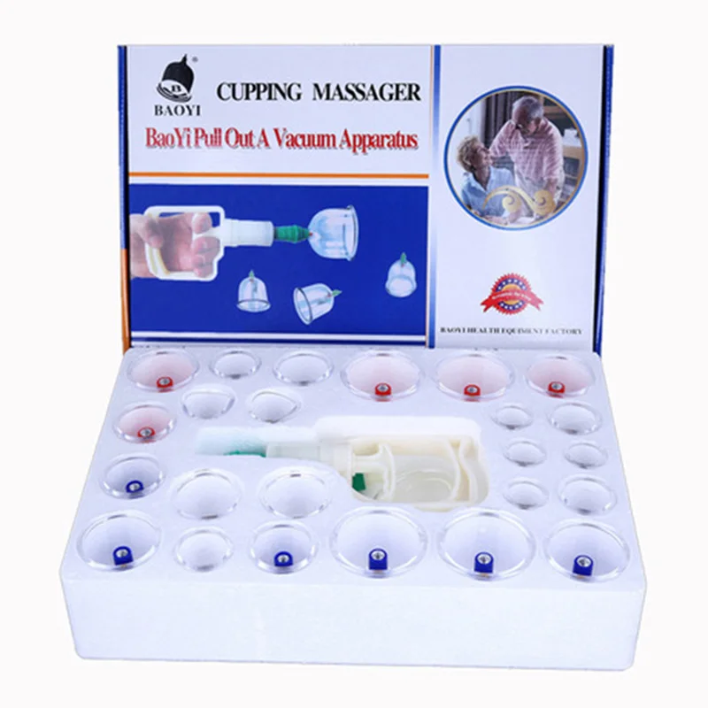 24Pcs Professional Vacuum Cupping Massage Therapy Equipment Set with