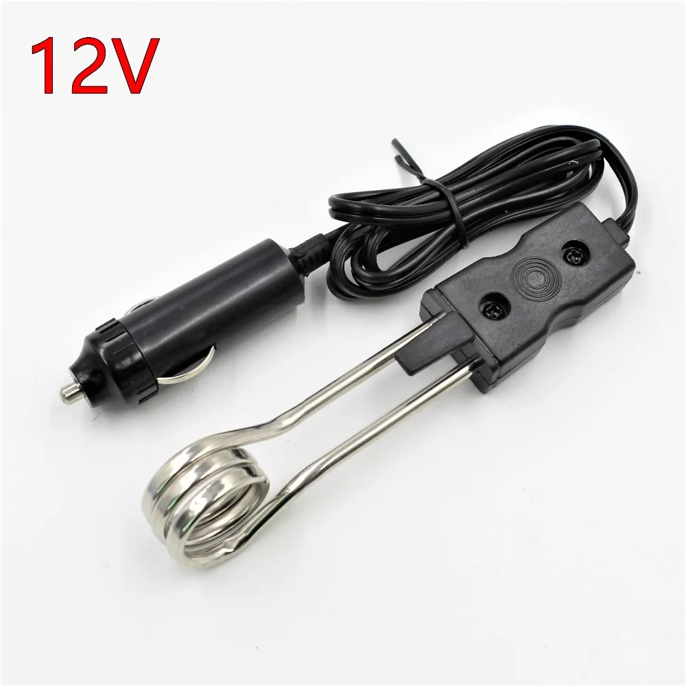 12V Car Immersion Electric Heater 120W 80cm Long Cable Power From