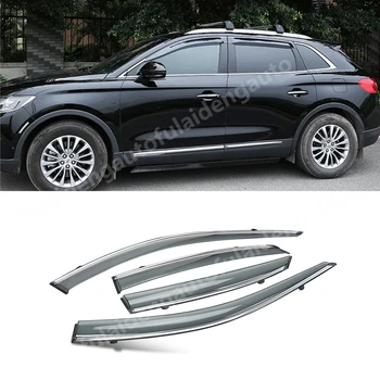 

4pcs For Lincoln MKX 2016-2018 Window Visor Deflectors Sun Guard Rain Vent Shield Car Styling Accessories