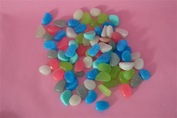 Colorful Artificial Luminous Stones 50pcs Garden Pebbles - 15