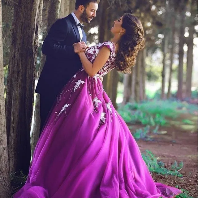 royal purple plus size dress