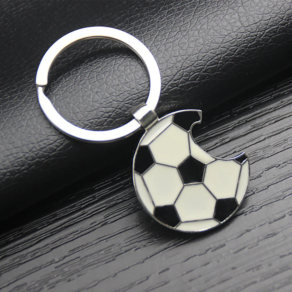 Fashion Bottle Cap Opener 2018 World Cup Football Pendant Keyring Car Key Keychain