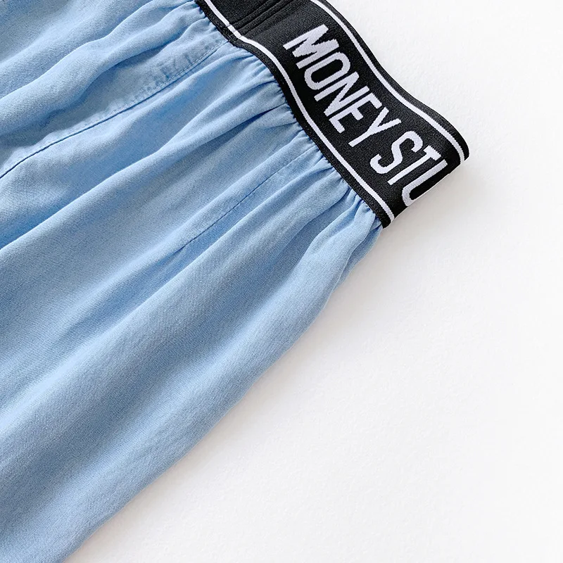 AcFirst Summer Women Fashion Blue Long Loose Pants Wide Leg Pants High Waist Full Length Female Pants Casual Sweatpants Jeans AcFirst Summer Women Fashion Blue Long Loose Pants Wide Leg Pants High Waist Full Length Female Pants Casual Sweatpants Jeans