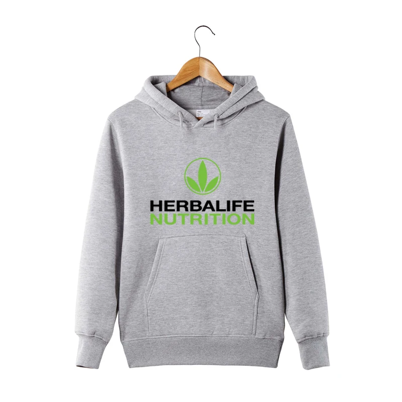 Толстовка Herbalife с рисунком питательного питания для мужчин и женщин зеленая