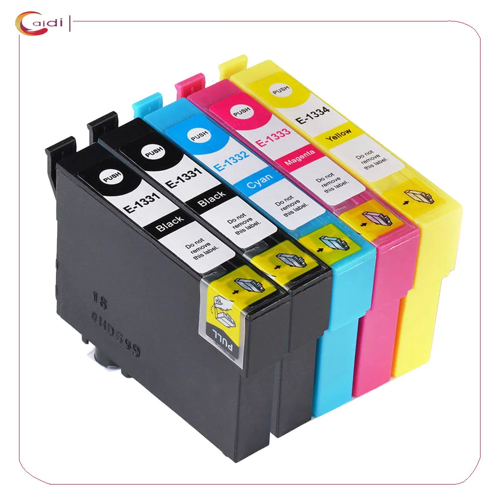 5Pack Compatible for EPSON 133 Ink cartridge T1331 T1332 T1333 T1334