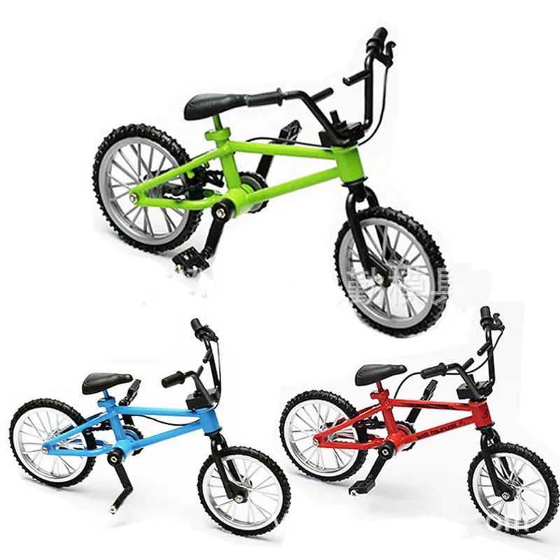

1pc Finger Board Bicycle Toys with Brake Rope Blue Simulation Alloy Finger Bike Children Gift Mini Size Drop Shipping