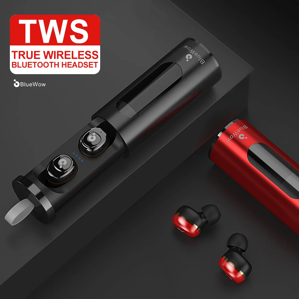 

VirWir TWS Earbuds 5.0 Bluetooth True Wireless Earphone Cordless Headphones with mic Charging case Mini Stereo Earphones