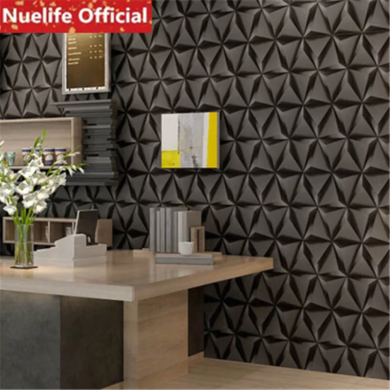 

0.53x10m 3D effect diamond lattice wallpaper living room bedroom office KTV box hotel front desk ceiling background wall paper