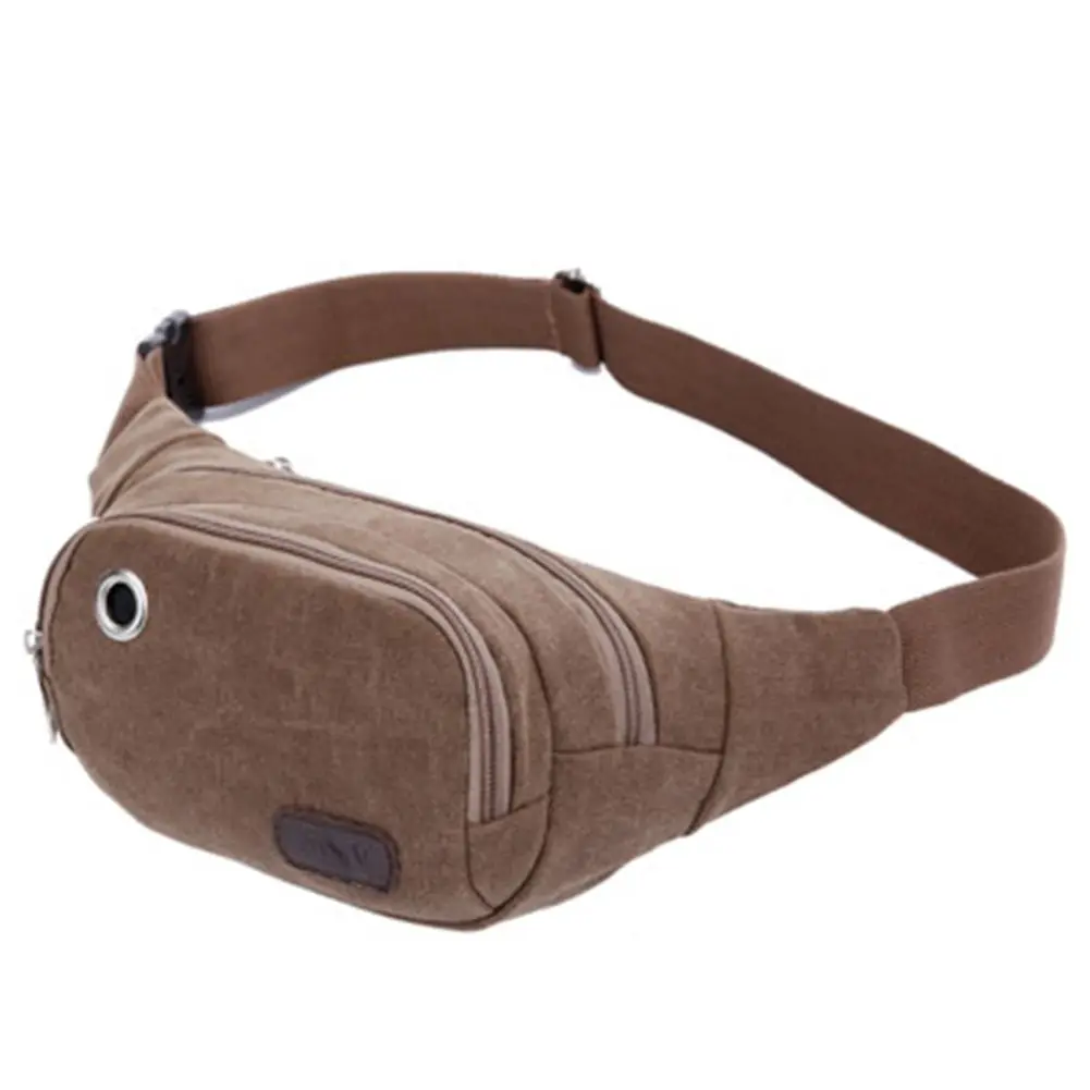 New waist bag casual packs Unisex belt men women travel Canvas waist