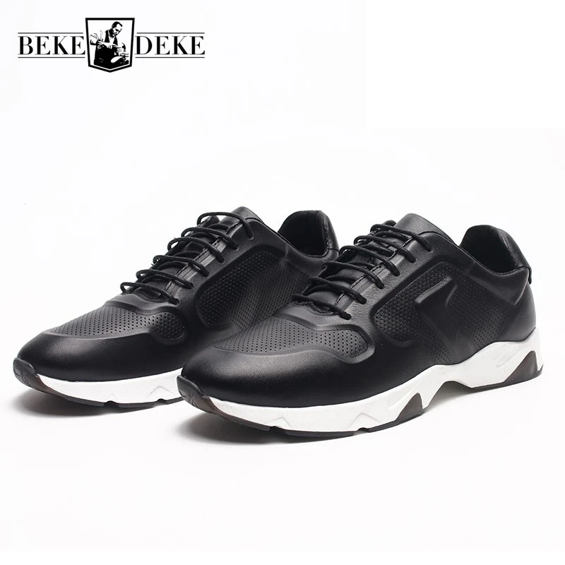 

2018 New Arrival Summer Man Sneakers Comfort Genuine Leather Breathable Male Shoes Casual Lace Up Harajuku Sapato Masculino