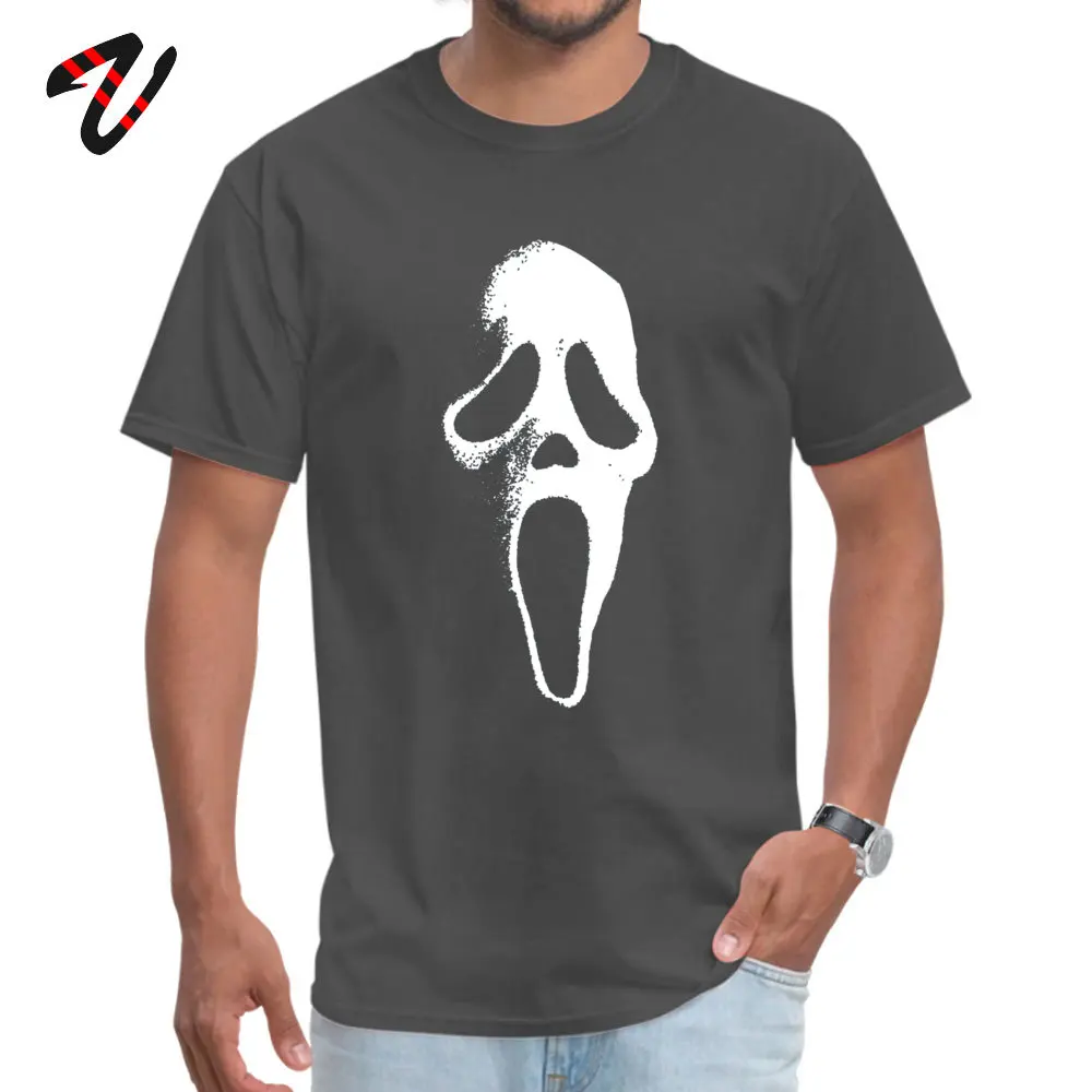 Design Short Sleeve Tops T Shirt Mother Day Round Collar Pure Cotton Men T Shirt SCREAM MASK Design Tshirts Rife SCREAM MASK -24938 carbon