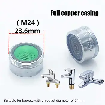 

Sales Water Saving Faucet Aerator 2L Minute 24 Male 22mm Female Thread Size Tap Device Bubbler 10pcs