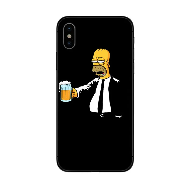 Хоустmust Гомер J. Силиконовый чехол для iPhone 7 8 6 6s PLUS XR XS MAX X X|Бамперы| |