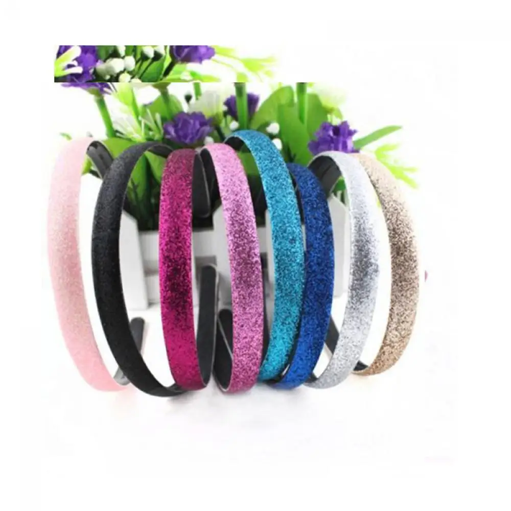 

Women's Cute Lovely Fashion Glitter Powder Covered Leather Plastic Headband Hair Accessories Attractive Hairband