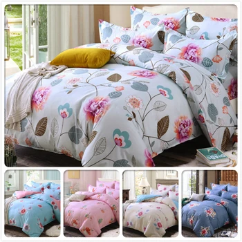 

Classic Flower Floral Aole Cotton Bed Linen Full King Queen Twin Size Quilt Duvet Cover 1.5m 1.8m 2m 2.2m Bedsheet Kids Bedlinen