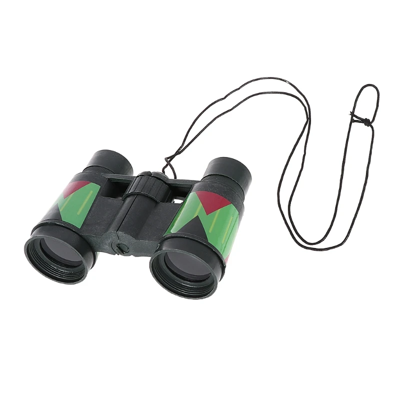 1 قطعة الاطفال الأطفال تلسكوب 10x30 مجهر التمويه في الهواء الطلق الصيد المحمولة حبل