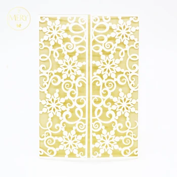 

wholesale 100pcs new products laser cut European style romantic white pearl elegent invitation card wedding