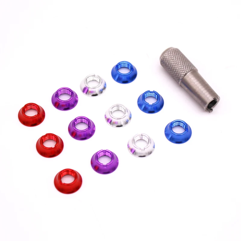 

Radio Control Switch Color Nut for Futaba JR FrSky Taranis X9D plus 12pcs nut