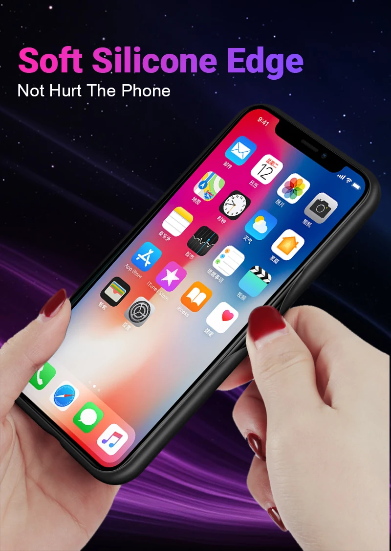 Hisomone Gradient Color Phone Case For iPhone 6 6S 7 8 Plus X Xs Max Xr Glass Silicone Back Case For iPhone 7 6 S Cover Conque