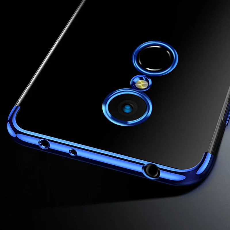 Xiaomi Redmi 5 Plus Case Cover Transparent Fundas Plating TPU Soft Slim Back Cover For Xiao Mi Redmi5 5 5Plus Case Phone Coque