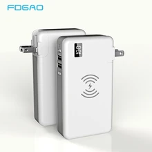 Зарядное устройство 10000 мАч QC3.0 PD type-C для Xiao mi x 2 s/3 mi 9 Qi Беспроводное зарядное устройство для iPhone X XS Max XR 8 samsung S9