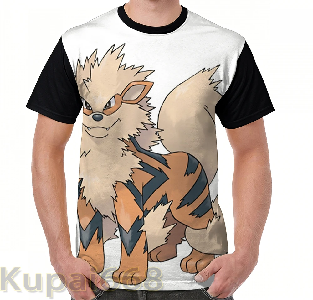 Забавная футболка с графическим принтом мужские топы футболки Arcanine очень