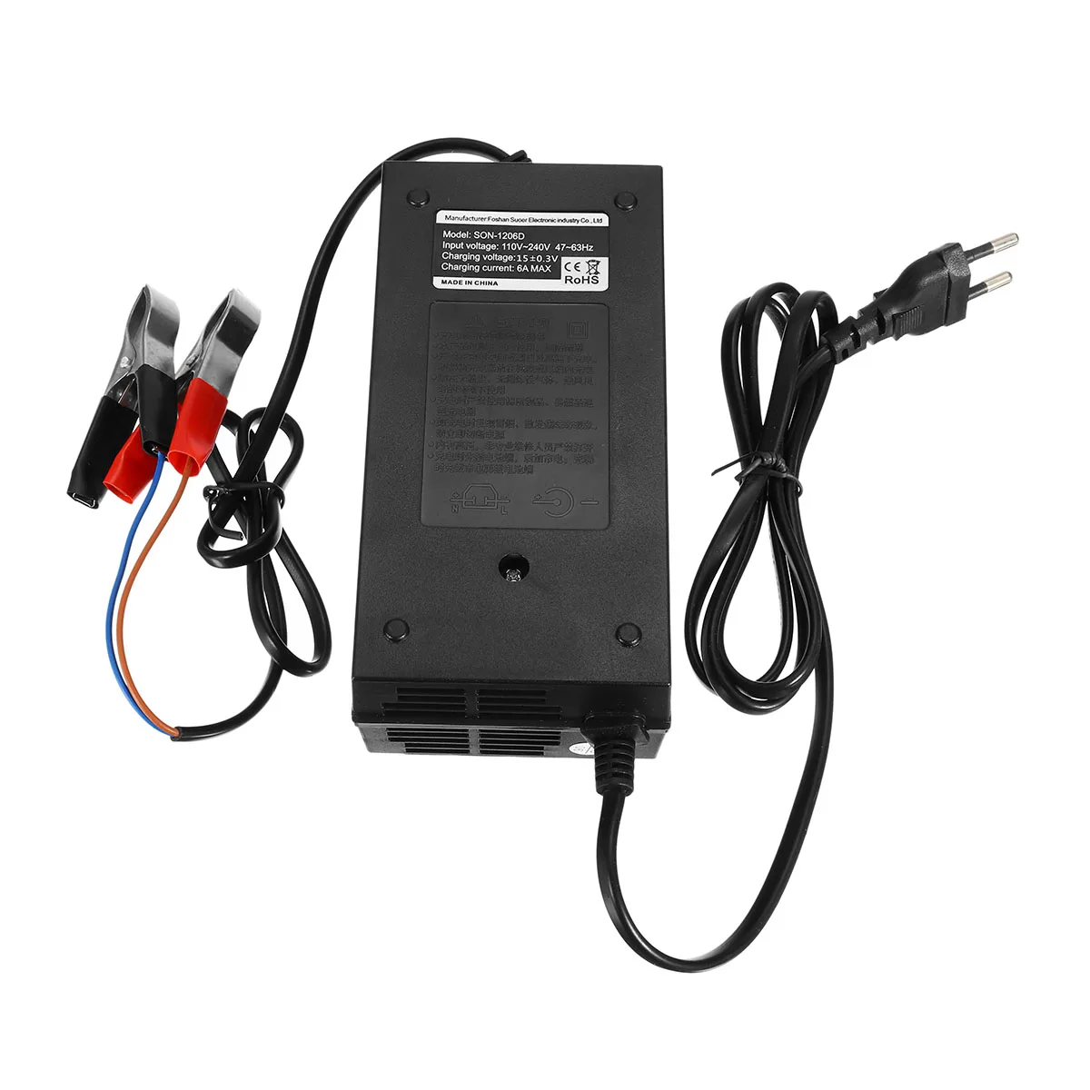  Full Automatic Car Battery Charger 110V/220V To 12V 6A Digital display Smart Fast Power Charging fo