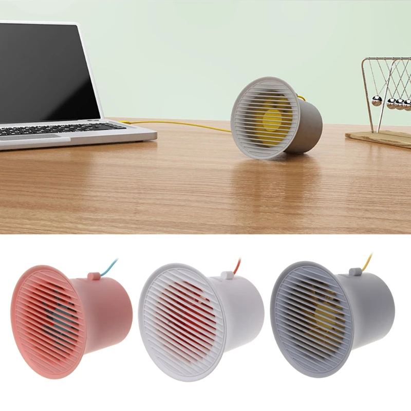 

Protable USB Cooler Fan Double-Vane 2-Speed Adjustable Fan for Office Desktop